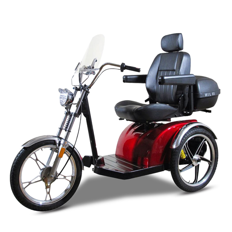 Scooter électrique S33 Red 3 roues pour les personnes âgées